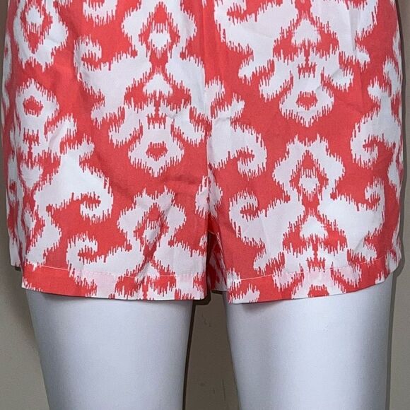Mud Pie Silky Shorts in Peach / White - Picture 3 of 10